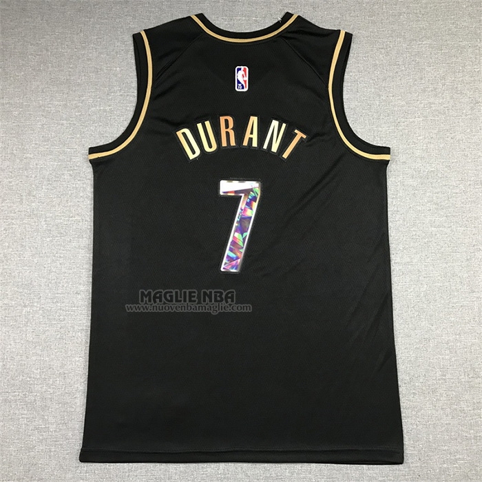 Maglia
 Kevin Durant NO 7 Brooklyn Nets Golden Edition 2021-22 Nero
